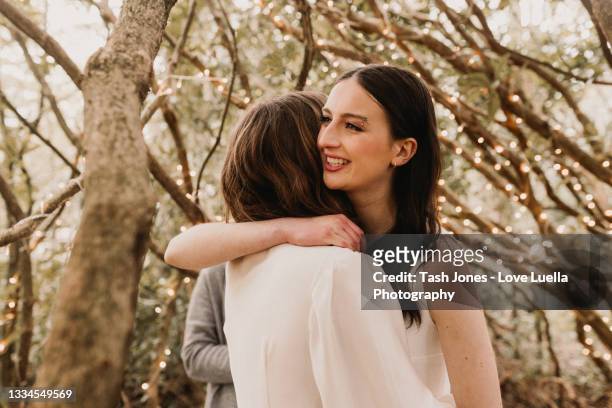 same sex elopement wedding - lesbian couple stock pictures, royalty-free photos & images