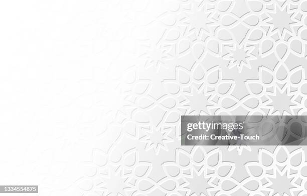 white colored celebration card background - eid mubarak stock illustrations
