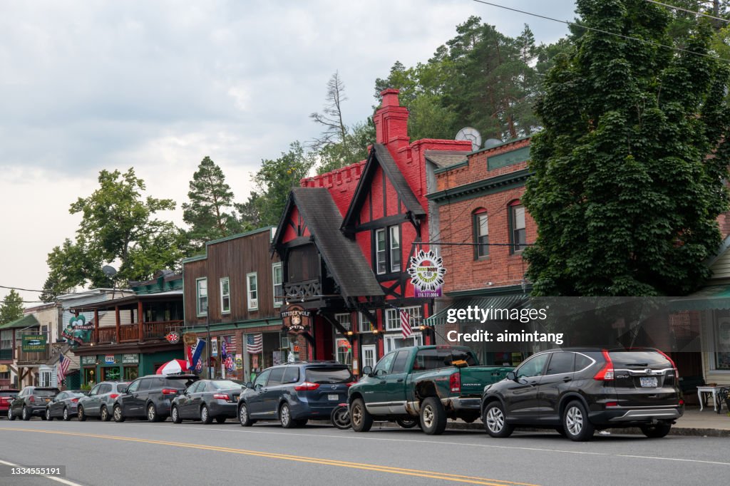 Street view of downtown Schroon Lake