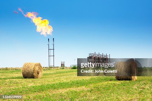 Oil Field - Farm - North Dakota