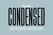 Super condensed style font