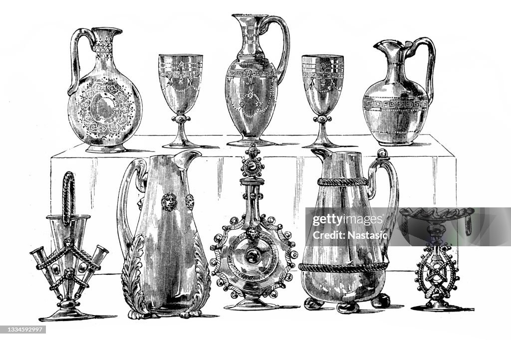 English glassware from the Paris Exhibition 1876