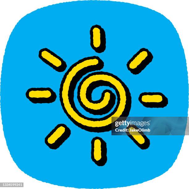 sun doodle 7 - energy efficient heating stock illustrations