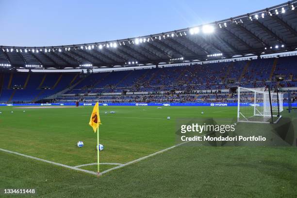 General view Olympic Stadium during the friendly match Roma - Raja Club Casablanca at the Olympic Stadium. Rome , August 14th, 2021