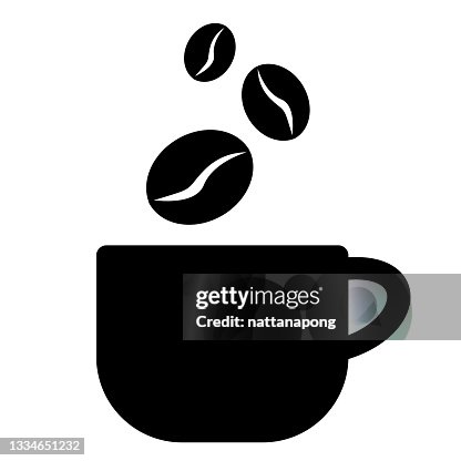 Coffee cup with seed like smoke or seed fall down Coffee cup with seed like smoke or seed fall down