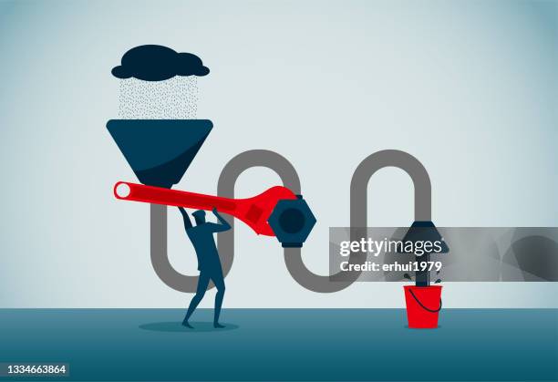 ecosystem - funnel stock illustrations