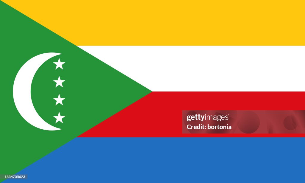 Comoros African Country Flag