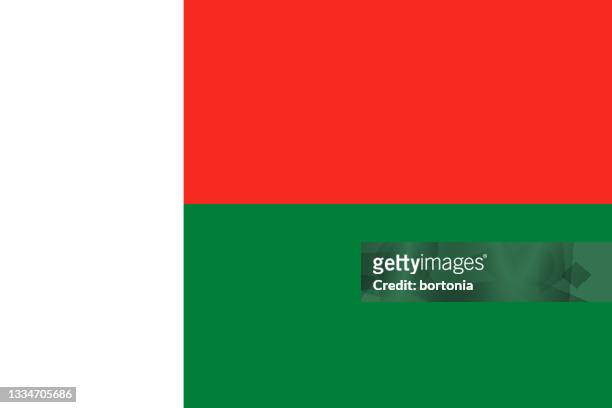 illustrations, cliparts, dessins animés et icônes de madagascar drapeau du pays africain - malgache