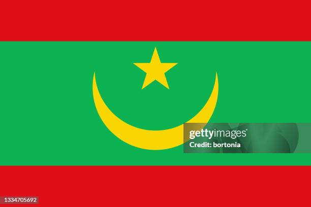 ilustraciones, imágenes clip art, dibujos animados e iconos de stock de bandera de mauritania país africano - mauritania flag
