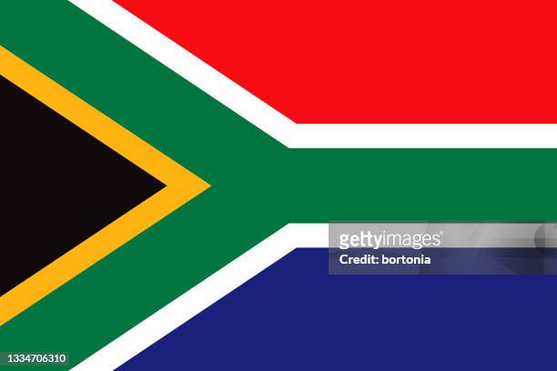 stockillustraties, clipart, cartoons en iconen met south africa african country flag - kaapstad