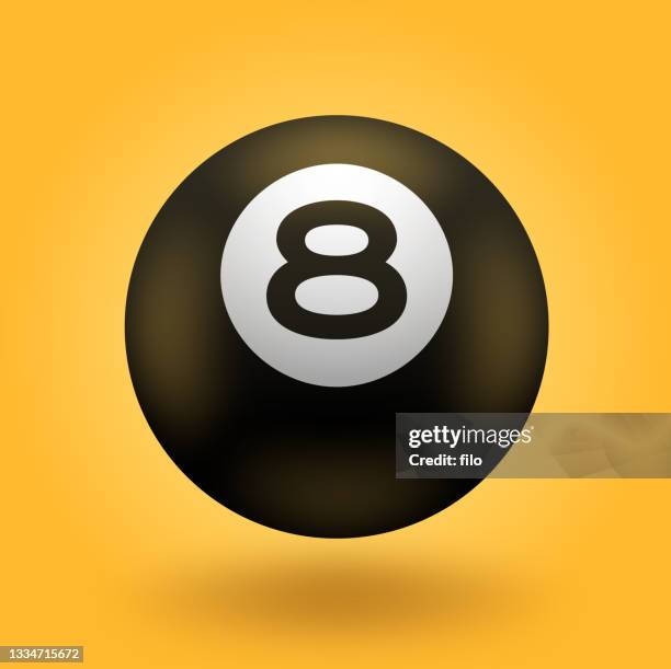 eight 8 pool ball - eight ball stock illustrations