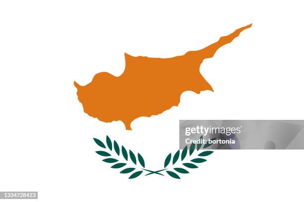 republik zypern europa flagge - republic of cyprus stock-grafiken, -clipart, -cartoons und -symbole