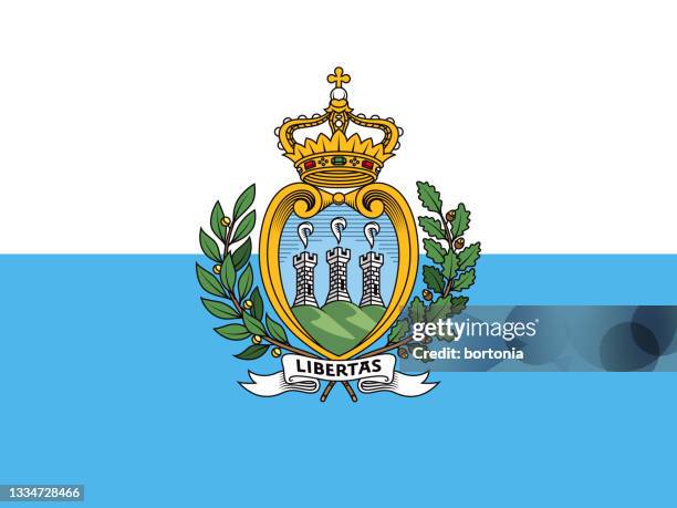 san marino europe flag - republic of san marino stock illustrations