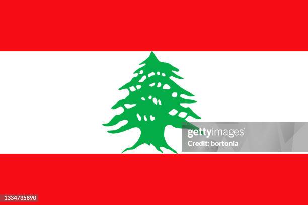 libanesische republik (libanon) flagge - libanesische flagge stock-grafiken, -clipart, -cartoons und -symbole
