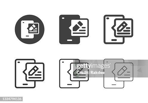 Mobile Note Icons - Multi Series Mobile Note Icons - Multi Series