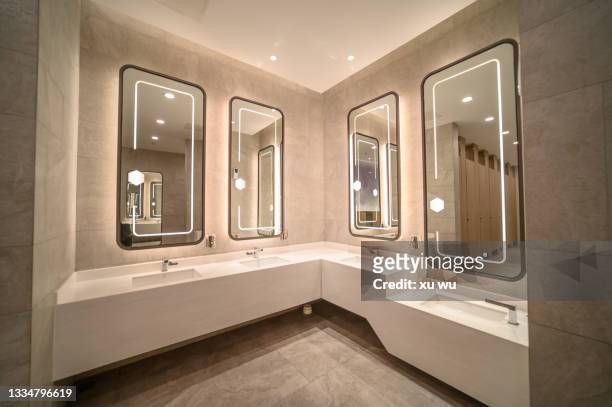 the bathroom vanity in the mall - bathroom vanity fotografías e imágenes de stock