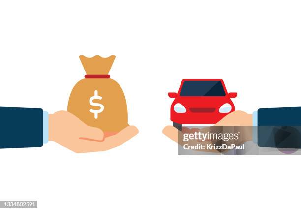 ilustrações de stock, clip art, desenhos animados e ícones de buying a car - car