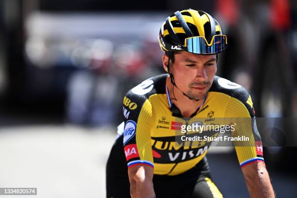 Primoz Roglic of Slovenia and Team Jumbo - Visma prior to the 76th Tour of Spain 2021, Stage 5 a 184,4km stage from Tarancón to Albacete / @lavuelta...