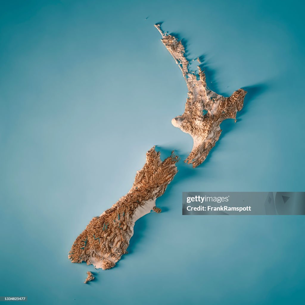 New Zealand Country 3d Render Topographic Map Neutral High Res Stock new-zealand-country-3d-render-topographic-map-neutral-high-res-stock