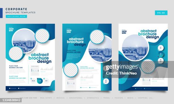vector brochure flyer design layout template - medical tradeshow stock illustrations