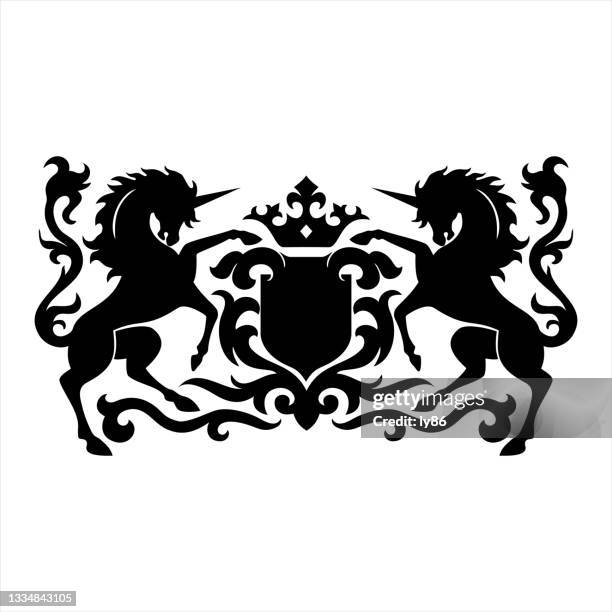 coat of arms - insignia stock illustrations