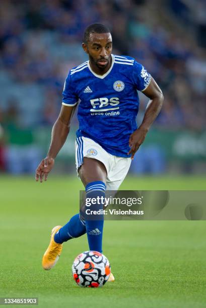 Ricardo Pereira of Leicester City in action during the pre-season friendly match between Leicester City and Villarreal at The King Power Stadium on...