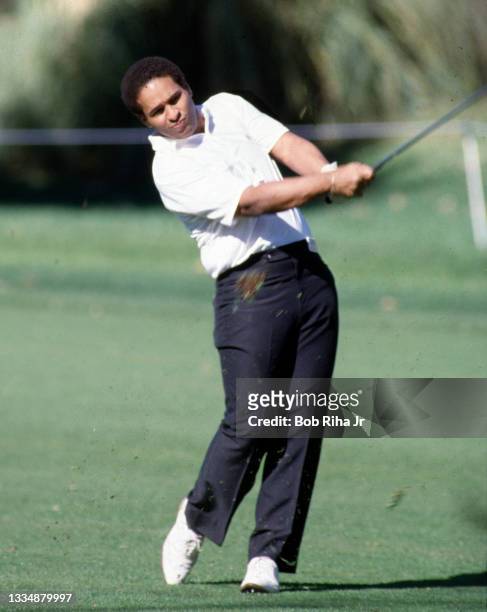 Bryant Gumbel during Pro Am at La Costa Country Club, January 7, 1986 in Carlsbad, California.