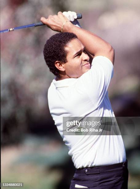 Bryant Gumbel during Pro Am at La Costa Country Club, January 7, 1986 in Carlsbad, California.