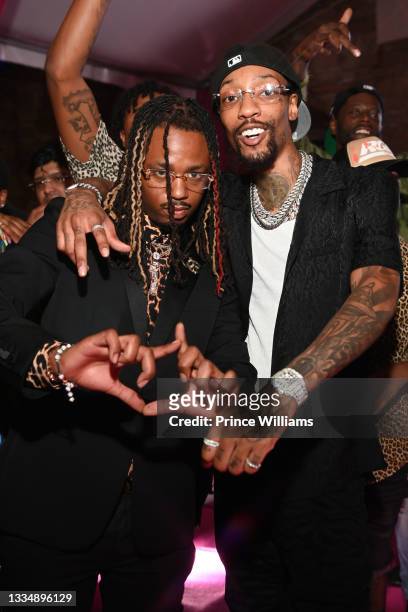 Metro Boomin and Sonny Digital attend Young Thug's 30Th Birthday Party at a private location on August 16, 2021 in Atlanta, Georgia.