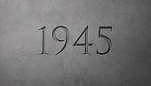 Engraved Historical Year 1945