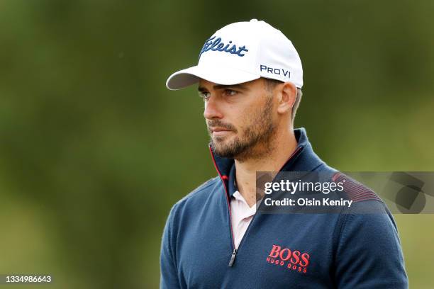 Hayden Porteous of South Africa looks on from the 16th hole during Day One of The D+D Real Czech Masters at Albatross Golf Resort on August 19, 2021...