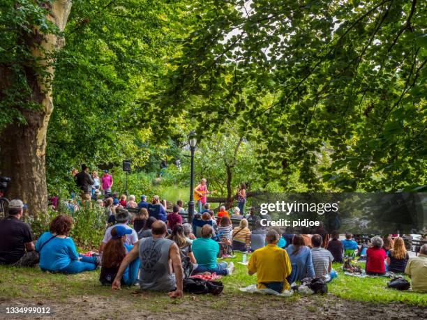 central park music new york - park festival bildbanksfoton och bilder