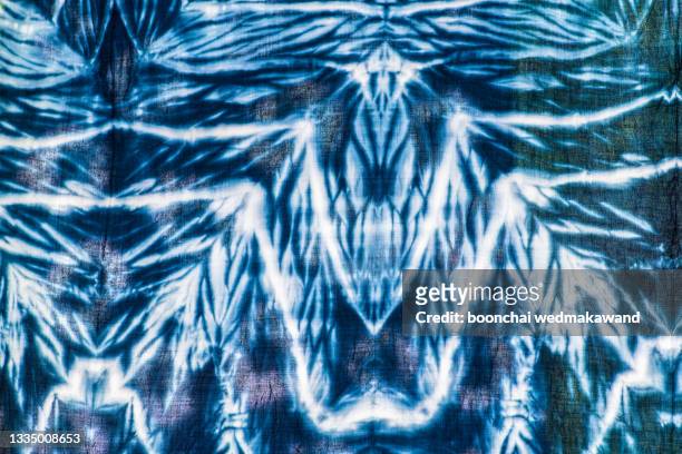 natural tie dye cloth.beautiful design pattern. - tie dye stock pictures, royalty-free photos & images