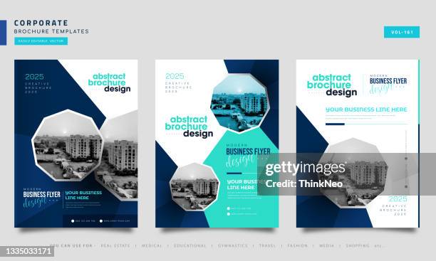 annual report brochure flyer design, leaflet presentation, book cover templates, layout in a4 size. - presentation templates stock illustrations