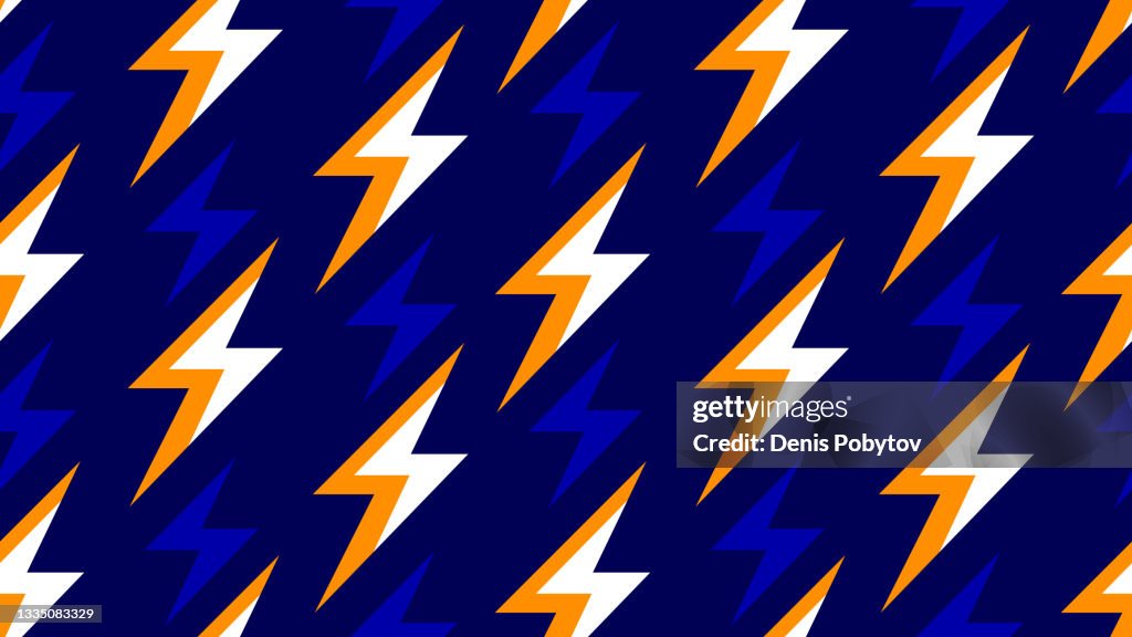 Simple bright seamless illustration - Lightning.