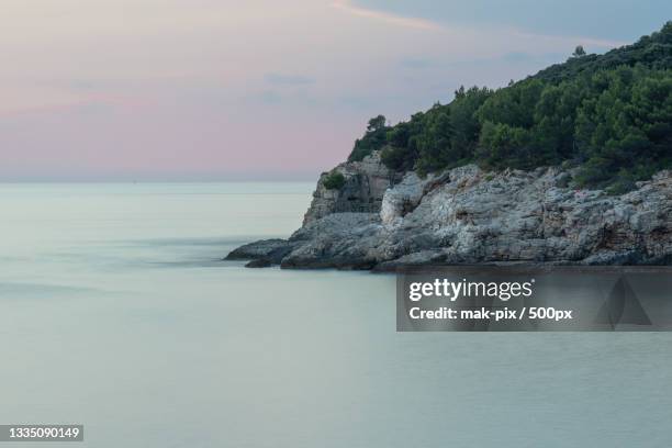 scenic view of sea against sky,pula,croatia - pula croatia stock pictures, royalty-free photos & images