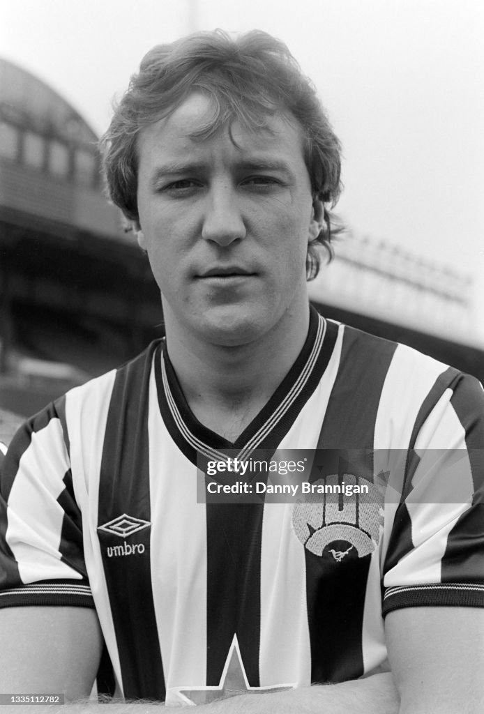 Newcastle United player Steve Carney pictured in his Umbro Shirt at