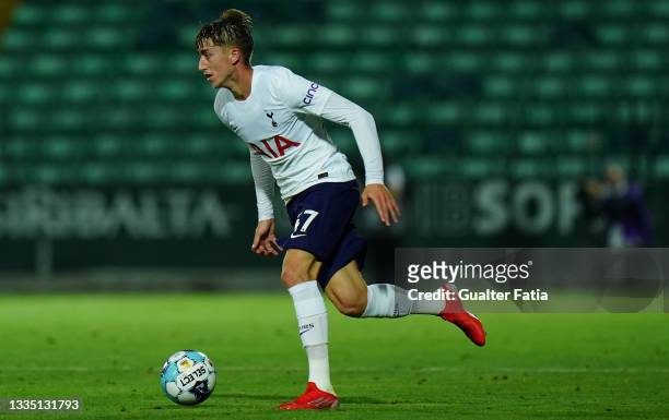 Jack Clarke of Tottenham Hotspur FC in action during the UEFA Europa Conference League match between FC Pacos de Ferreira and Tottenham Hotspur at...