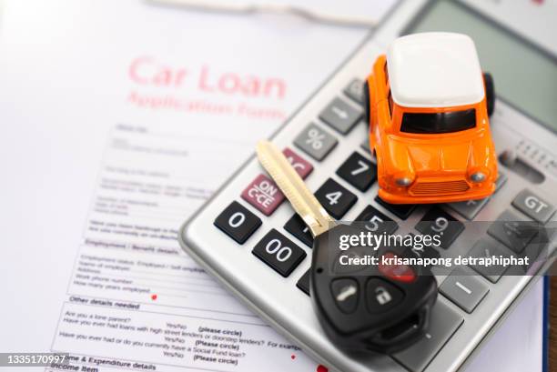 car loan concept - auto loan stock pictures, royalty-free photos & images