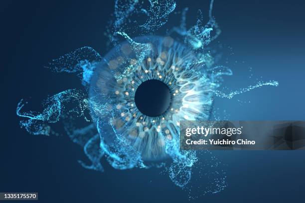 eye biometrics and particle - physical security stock pictures, royalty-free photos & images