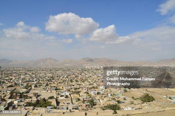 view of kabul city - terrorism stock pictures, royalty-free photos & images