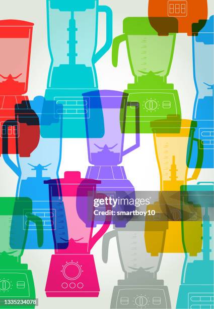 food blender or processor - juice squeeze stock illustrations