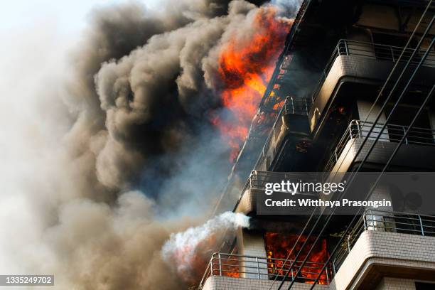 building fire - burning house stock pictures, royalty-free photos & images