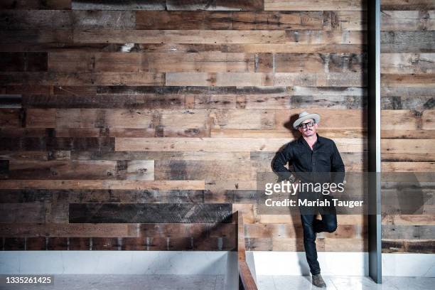 President and principal of Wally's Wine & Spirits, Christian Navarro is photographed for Los Angeles Times on June 24, 2021 at his new restaurant...