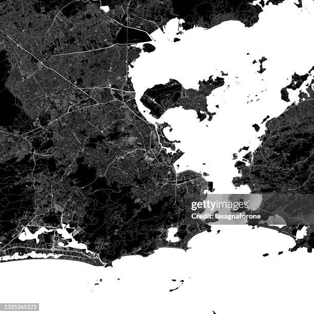 rio de janeiro, brazil vector map - rio de janeiro vector stock illustrations