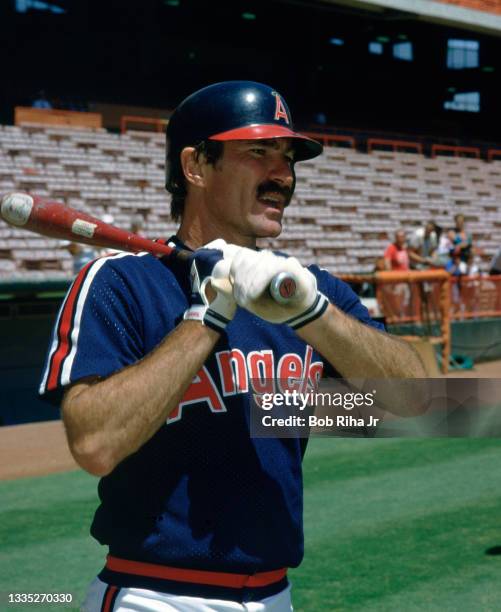 California Angels Bobby Grich before MLB playoff game against the Toronto Bluejays, July 20, 1986 in Anaheim, California.