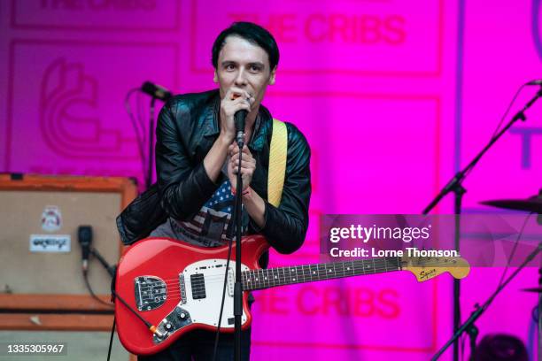 Ryan Jarman of The Cribs performs at South Facing Festival on August 20, 2021 in London, England.