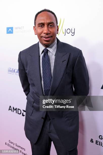 Stephen A. Smith attends the 21st Annual Harold and Carole Pump Foundation Gala at The Beverly Hilton on August 20, 2021 in Beverly Hills, California.