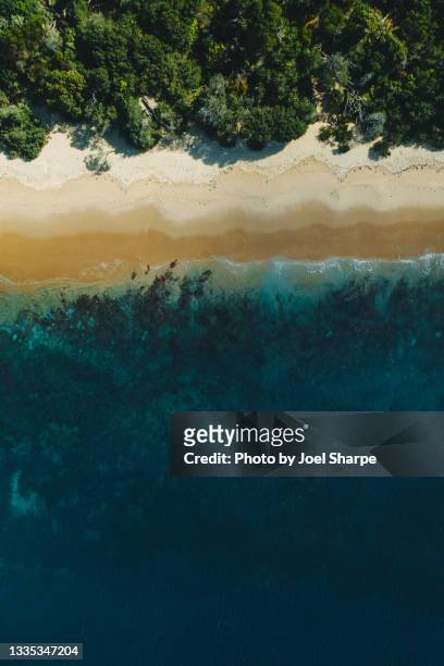 woolamai beach drone perspective - phillip island stockfoto's en -beelden