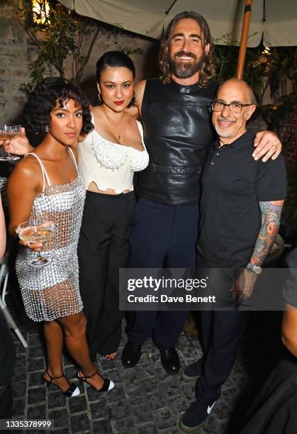 Lou Llobell, Isabella Laughland, Lee Pace and David S. Goyer celebrate the Global Premiere of "Foundation" Season 2 at Soho House on June 29, 2023 in...